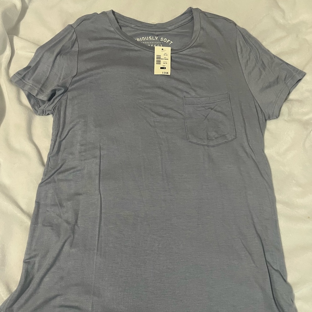 Aeropostale Light Blue Short Sleeve Tee